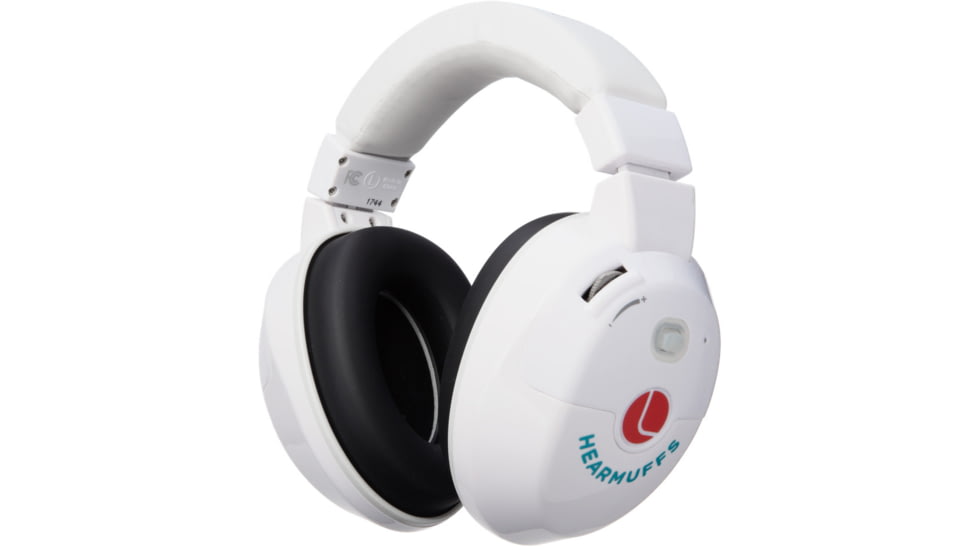 Lucid Audio Kids HearMuffs Trio - Advanced Hearing Protection for Kids with Active Compression and Headphone Sound, 22dB, White, LA-KIDS-AM-WH