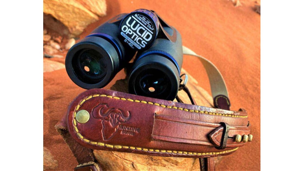 Lucid Optics Binocular 8x42mm Binocular, ED Open Frame w/ Hard Case, Matte Black, L-B8-8x42