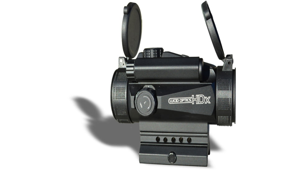 Lucid Optics Mid Sized Red Dot Sight HDx, 3 MOA Circle Dot Reticle, Matte Black, L-HDX