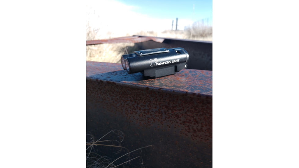 Lucid Optics Rail Mounted CREE XPE2 Weapon Light, AAA, White, 300 Lumens, Black, L-C3-LIGHT