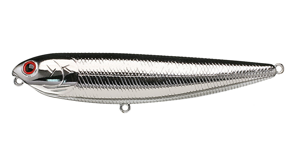 Lucky Craft Sammy 100 Topwater Bait, Floating, Chrome, 4in, 1/2oz, SM100-074