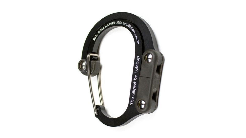 Lulabop Qliplet Multi-Purpose Carabiner-Stealth Black