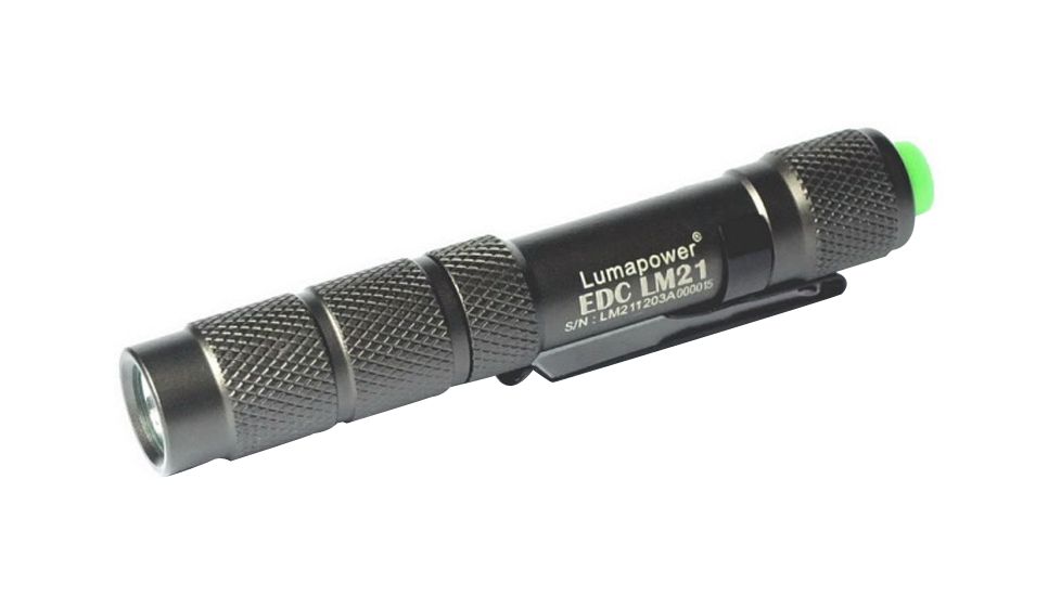 LumaPower LM21 EDC LED Flashlight, CREE XP-G R5 - Black LUMAPOWER-LM21-R5