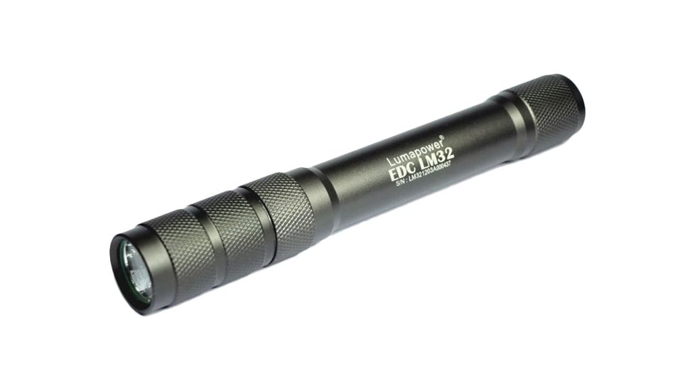 LumaPower LM32 EDC LED Flashlight, CREE XP-G R5 - Black LUMAPOWER-LM32-R5