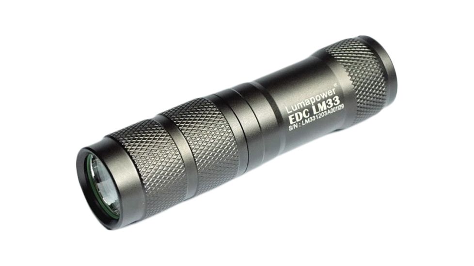LumaPower LM33 EDC LED Flashlight, CREE XP-G R5 - Black LUMAPOWER-LM33-R5
