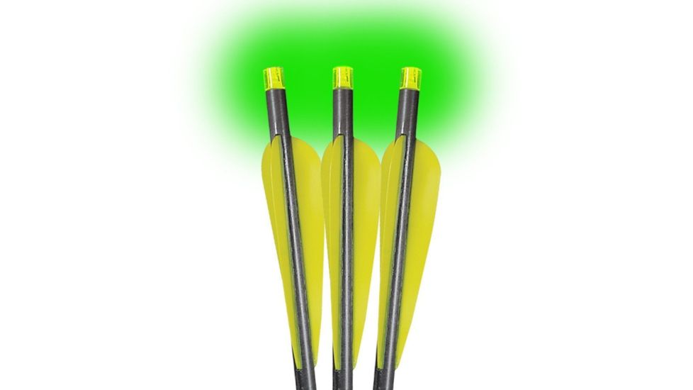 Lumenok 20in Firebolt w/Flat Bolt Ends, 3-Pack, Green BEXCF3G