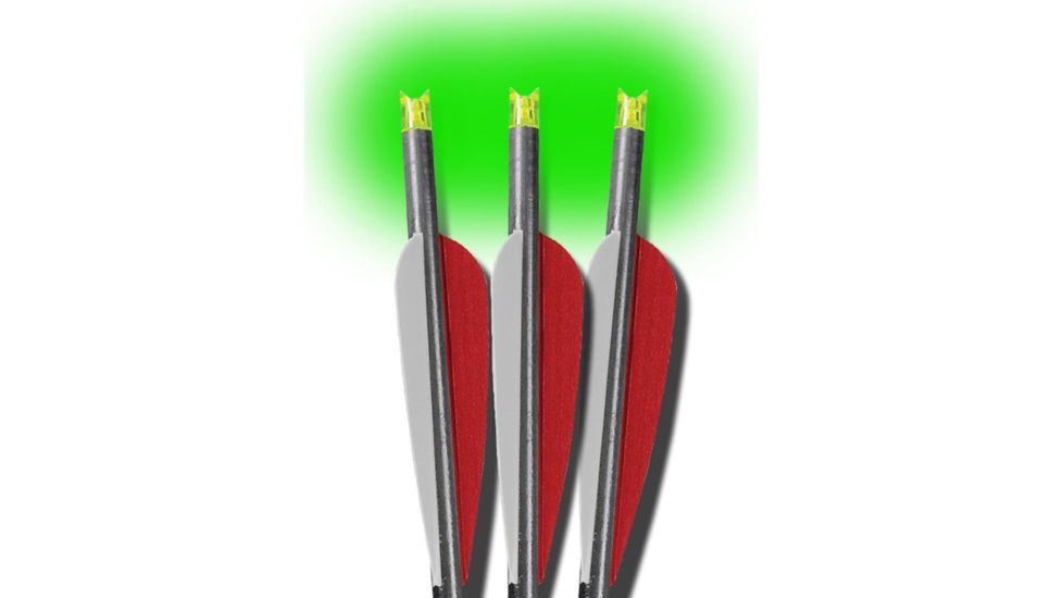 Lumenok Crossbow Bolt Green Barnett Moon 20 in, Black, Pack of 3, BNECC3G