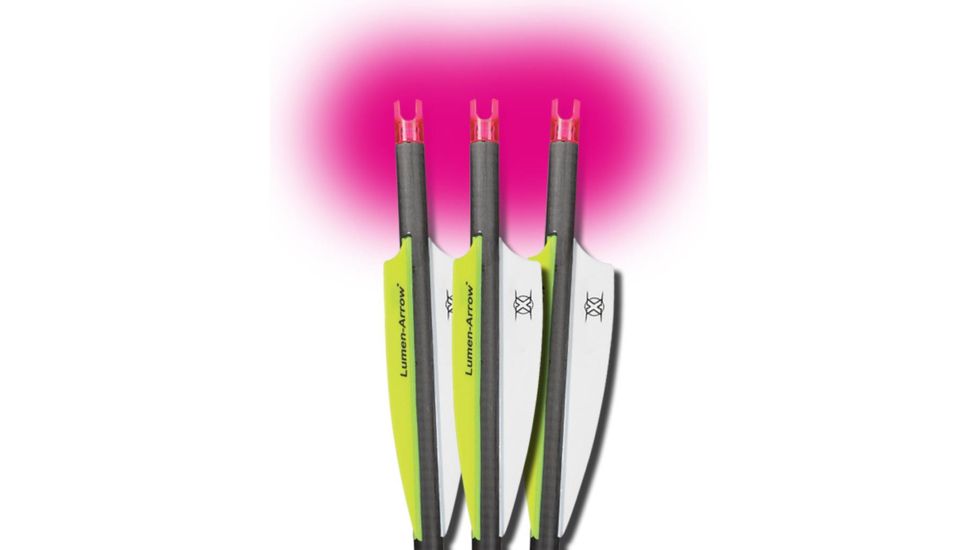 Lumenok Crossbow Bolt Pink Capture 20 in, Black, Pack of 3, BCAP3P