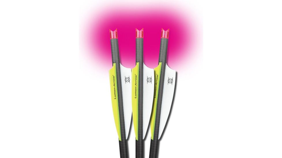 Lumenok Crossbow Bolt Pink Moon 22 in, Black, Pack of 3, BECC223P