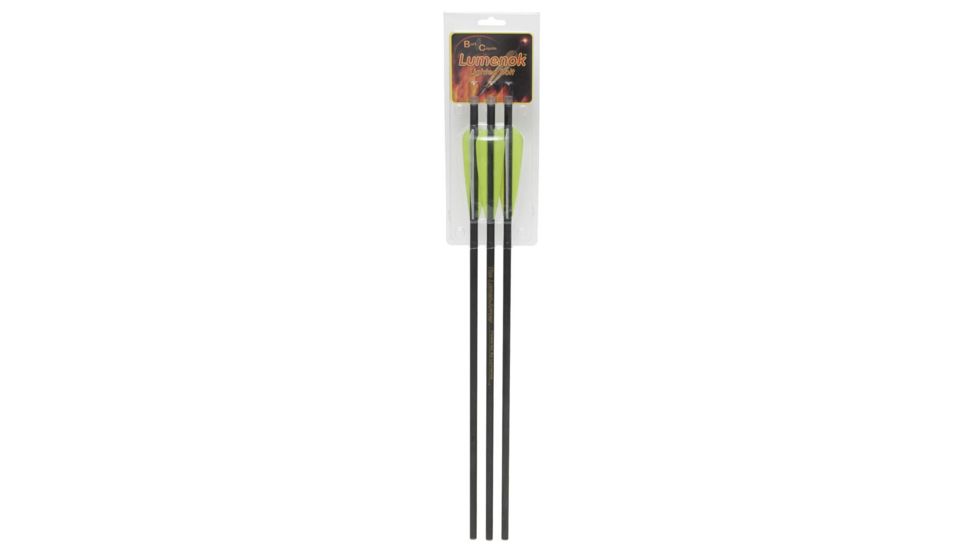 Lumenok Crossbow Bolts Carbon, HD Org w/Moon Nock 22 in. 3 pk BECC223