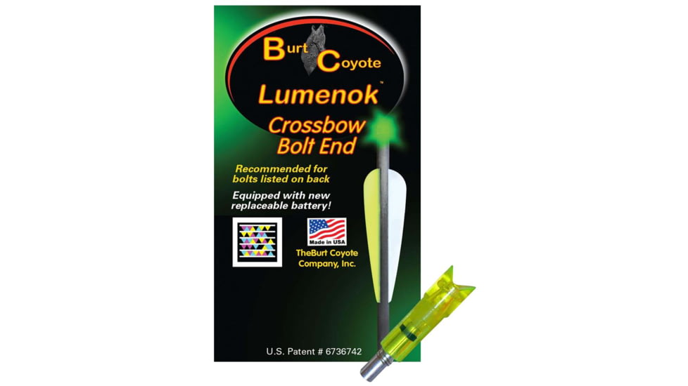 Lumenok Crossbow Nock, Green Gold Tip Moon 3 pk. GTC3G