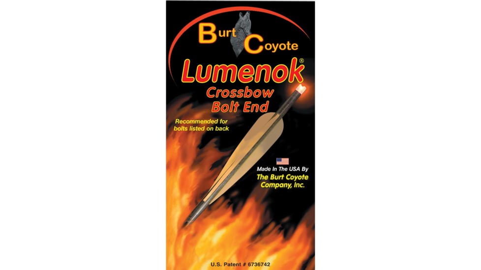 Lumenok Crossbow Nock, HD Orange Gold Tip Flat 3 pk. GTF3