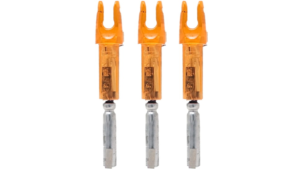 Lumenok Lighted Spartan Nock, Orange, 3 pack, 1006490