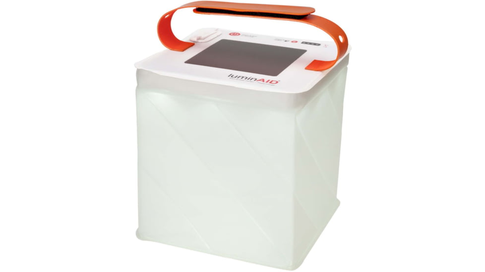 LuminAID Max QI Solar Lantern w/Phone Charger, White, 0196-0150