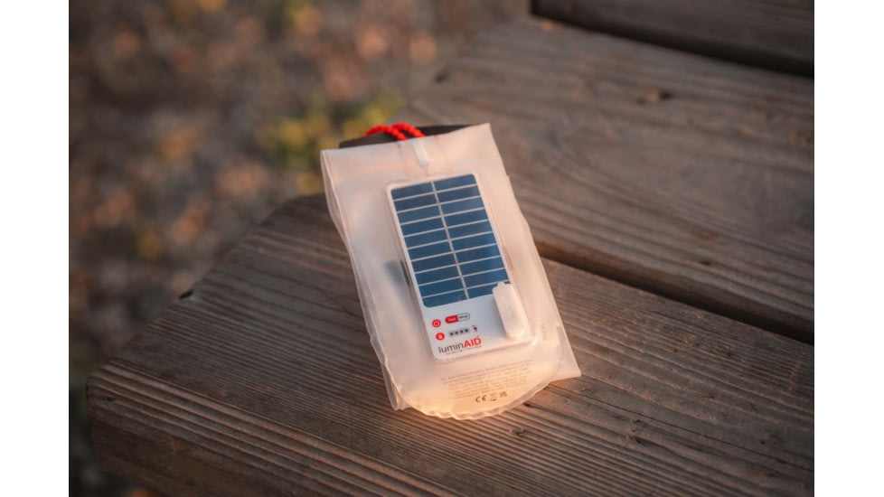 LuminAID Solar Beam With Phone Charger, White, 0196-0700