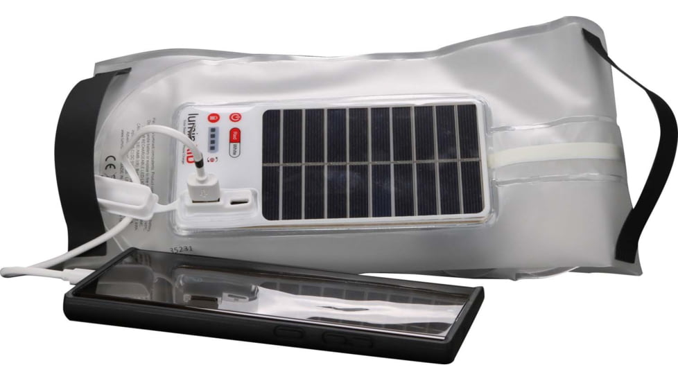 LuminAID Solar Beam With Phone Charger, White, 0196-0700