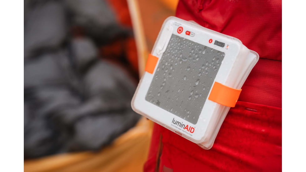 LuminAID Survivor Solar Lantern w/Dual Phone Charger, White, 0196-0350