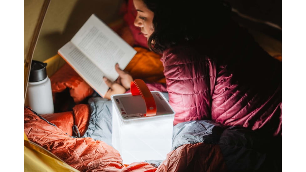 LuminAID Survivor Solar Lantern w/Dual Phone Charger, White, 0196-0350