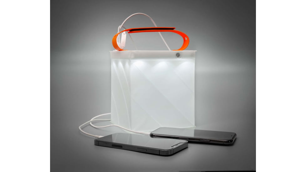 LuminAID Survivor Solar Lantern w/Dual Phone Charger, White, 0196-0350