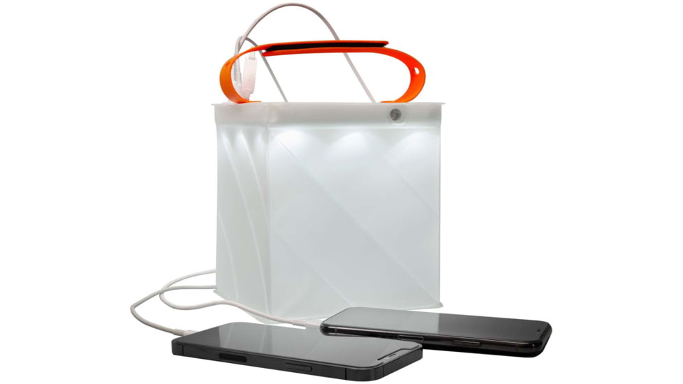 LuminAID Survivor Solar Lantern w/Dual Phone Charger, White, 0196-0350