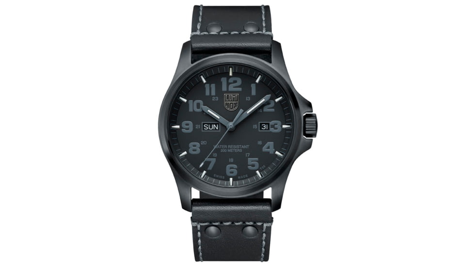 LUMINOX Atacama Field Day Date Watch, Black/Dark Gray, 45mm A.1921.BO