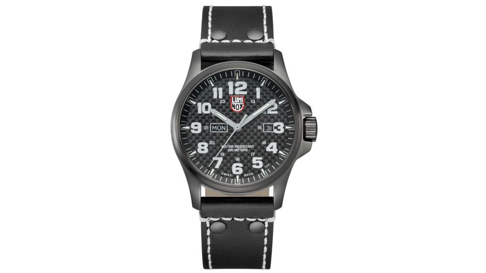 LUMINOX Atacama Field Day Date Watch, Black Carbon/ Gray, 45mm A.1921
