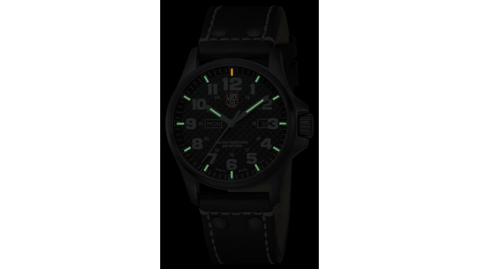 LUMINOX Atacama Field Day Date Watch, Black Carbon/ Gray, 45mm A.1921
