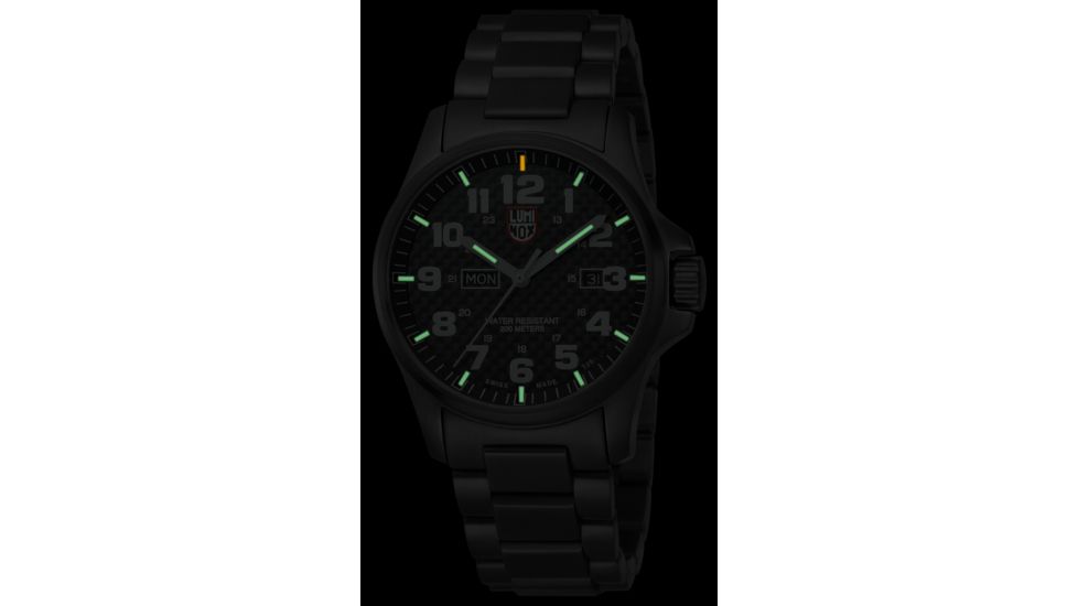 LUMINOX Atacama Field Day Date Watch, Black Carbon/ Gray, 45mm A.1922