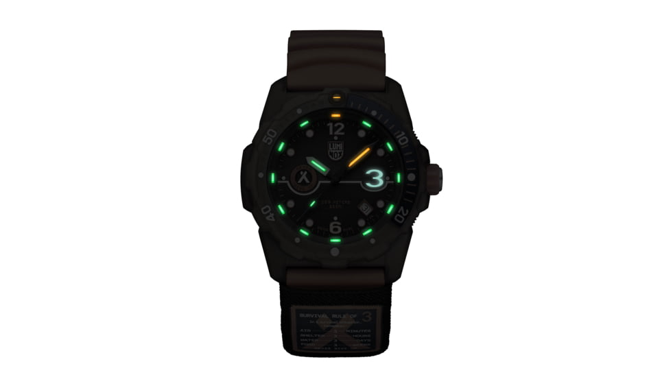 Luminox Bear Grylls Survival Rule of 3 ECO Watch, Black/Orange, 42mm, XB.3729.ECO