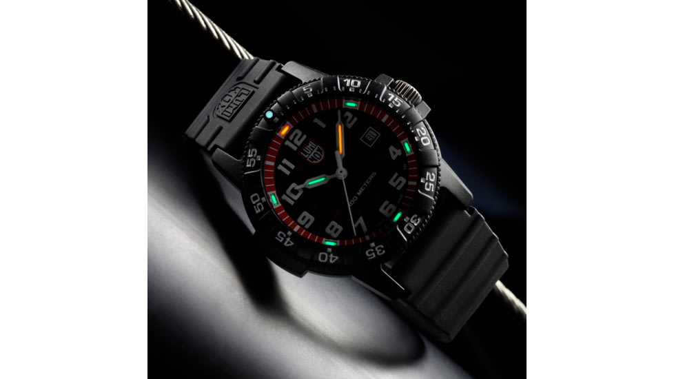 Luminox Leatherback Sea Turtle Giant Outdoor Watch, Black/red - XS0335