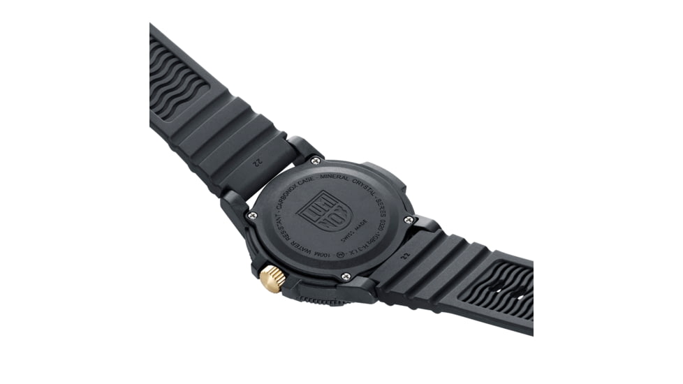 Luminox Leatherback Sea Turtle Giant Outdoor Watch, Gold/black - XS0325GP
