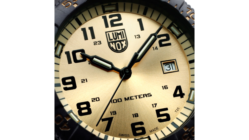 Luminox Leatherback Sea Turtle Giant Outdoor Watch, Gold/black - XS0325GP