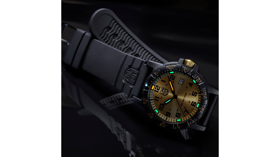 Luminox Leatherback Sea Turtle Giant Outdoor Watch, Gold/black - XS0325GP