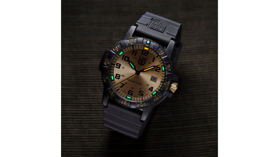 Luminox Leatherback Sea Turtle Giant Outdoor Watch, Gold/black - XS0325GP