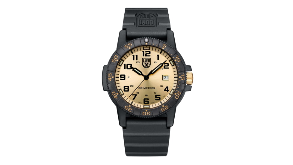 Luminox Leatherback Sea Turtle Giant Outdoor Watch, Gold/black - XS0325GP