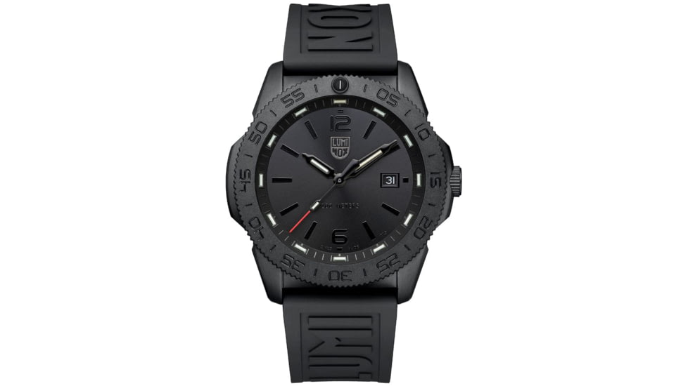 Luminox Pacific Diver Analog Watch, 44mm Case Diameter,Sapphire, IP Black Stainless Steel Bezel, Black Rubber Strap, Black/Black, XS3121BO1