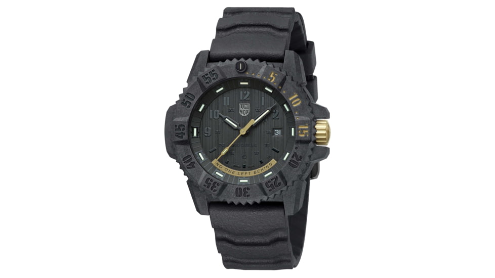 Luminox Master Carbon SEAL Military Dive Watch, Black/Gold, 46mm, XS.3805.NOLB.SET