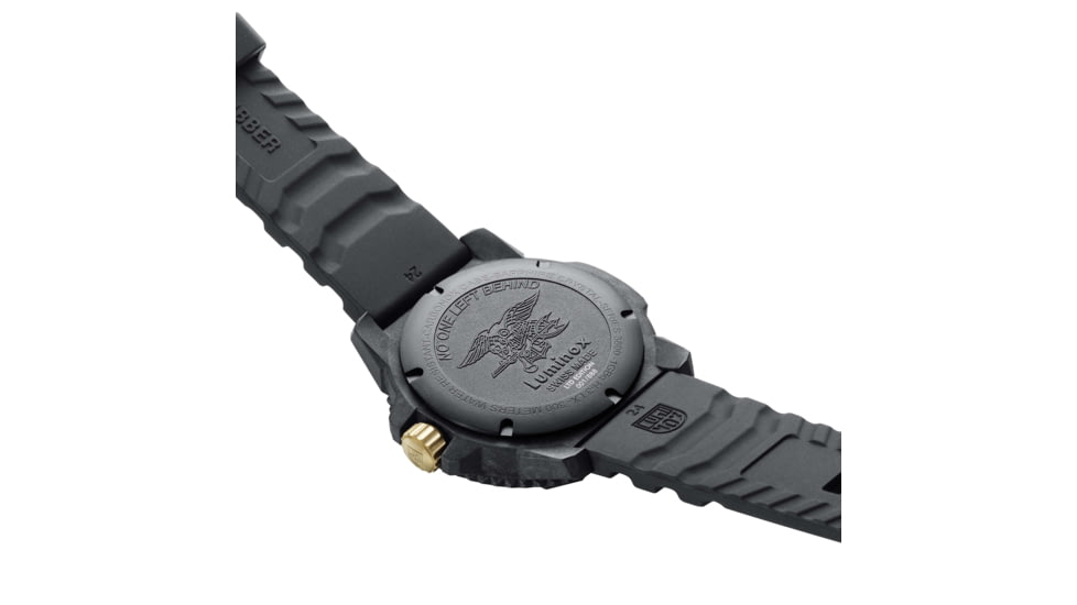 Luminox Master Carbon SEAL Military Dive Watch, Black/Gold, 46mm, XS.3805.NOLB.SET