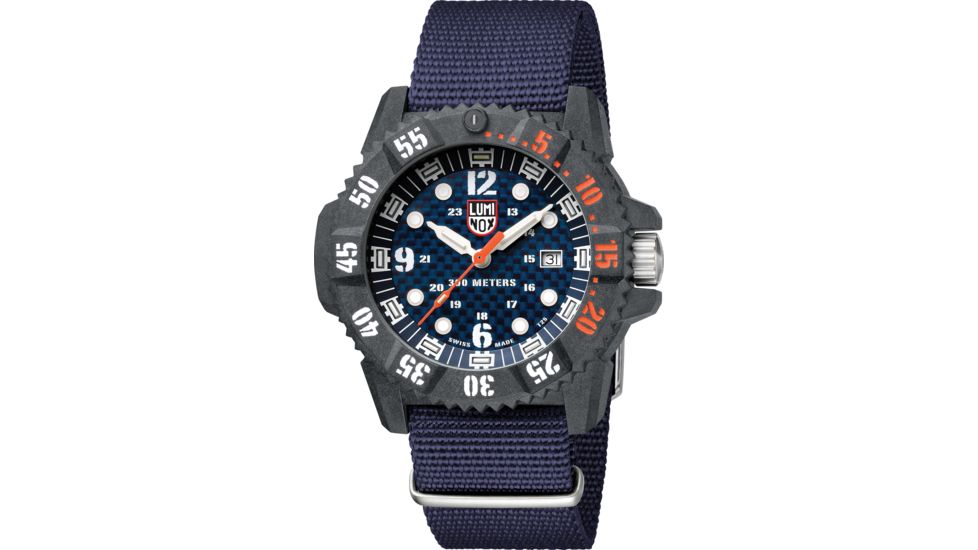 Luminox Master Carbon Seal Watches, Blue/White, 46 mm, 3803.C