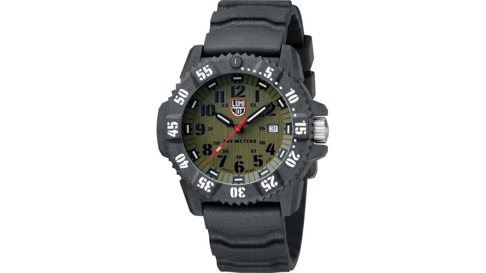 Luminox Master Carbon Seal Watches, Olive/Black, 46 mm, 3813