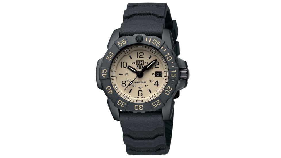 Luminox Navy Seal Foundation 3250 Series Watches - Men's, Sand/Black, 45mm, XS.3251.CBNSF.SET