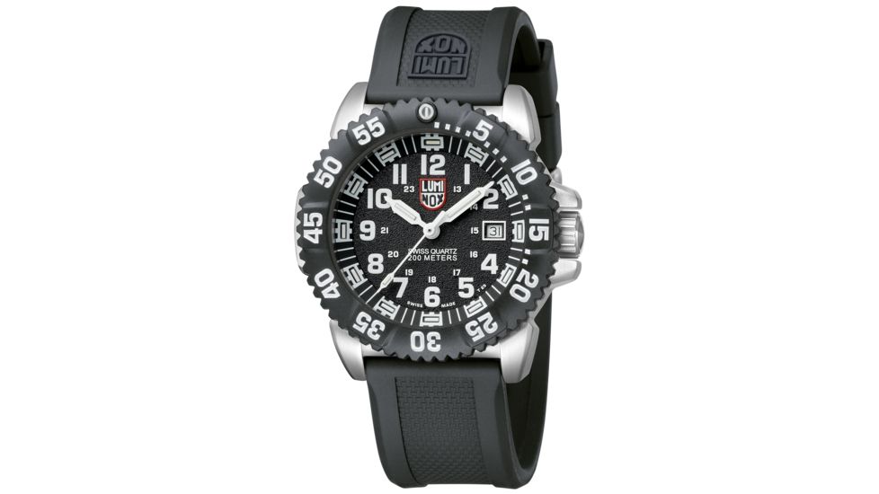 LUMINOX Navy Seal Steel Colormark Watch, Black/White, 44mm A.3151