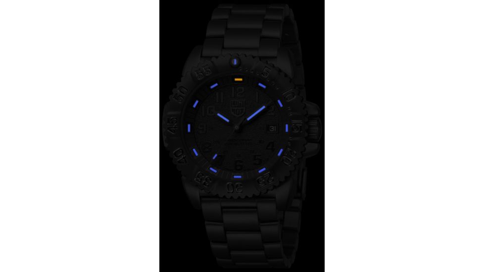 LUMINOX Navy Seal Steel Colormark Watch, Black/Dk Grey, 44mm A.3152.BO