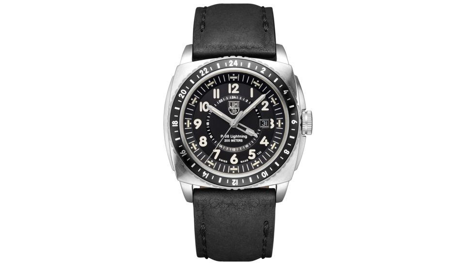 LUMINOX P-38 Lightning Watch, Black/Ivory, 44mm A.9421