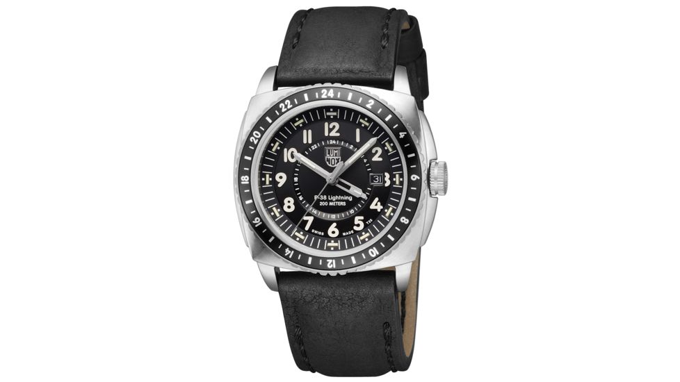 LUMINOX P-38 Lightning Watch, Black/Ivory, 44mm A.9421