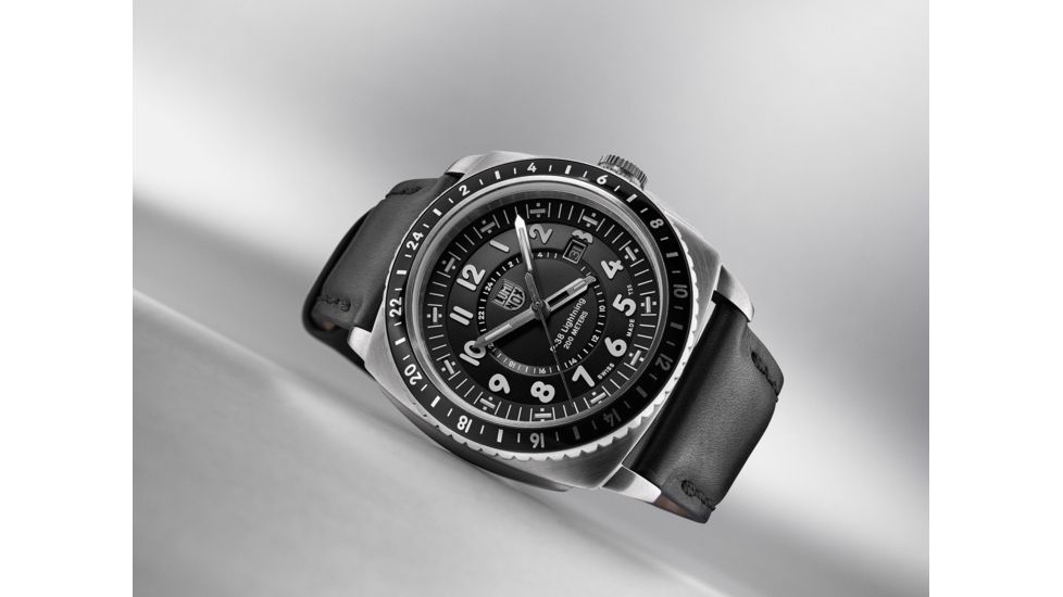 LUMINOX P-38 Lightning Watch, Black/Ivory, 44mm A.9421