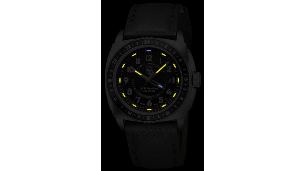 LUMINOX P-38 Lightning Watch, Black/Ivory, 44mm A.9421