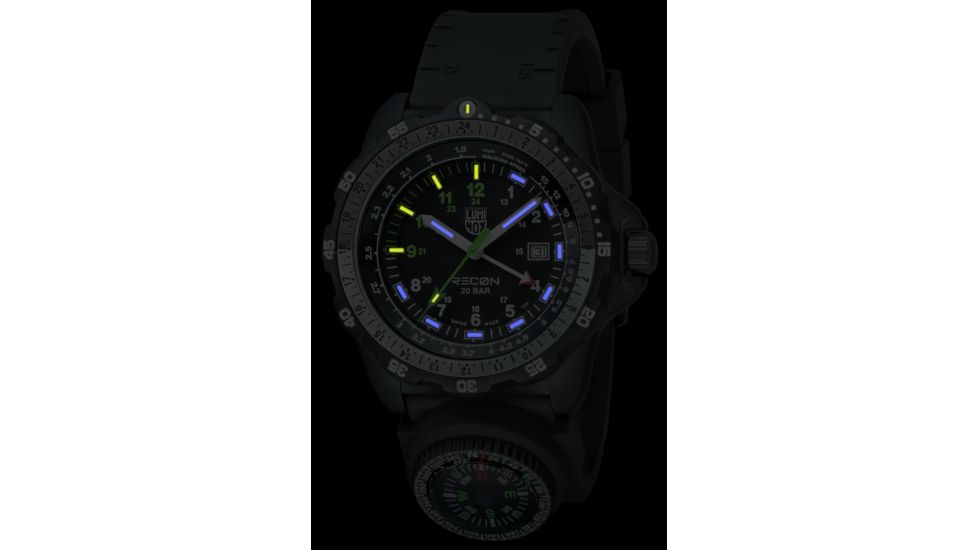 LUMINOX Recon Nav SPC Land Watch, Black/White/Green, 46mm A.8832.MI