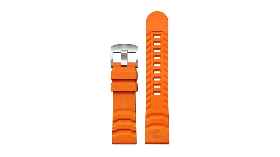 Luminox Watches Rubber Watch Strap, 24 mm, Orange, rubber-watch-strap-24-mm-orange-1