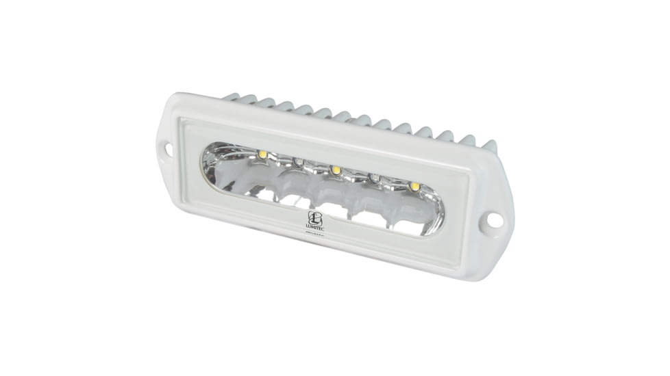Lumitec Capri2 Flush Mount 1000 Lumens LED Dimming Flood Light, White/Blue, 101099